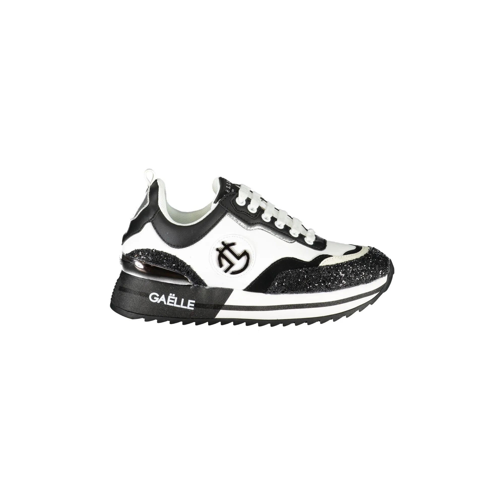 GAELLE PARIS Scarpe Sneakers Donna Nere con Dettagli a Contrasto Nero - foto prodotto